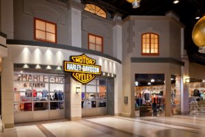 Marshall Retail Group - Las Vegas Harley Davidson store front, Monte Carlo Resort & Casino