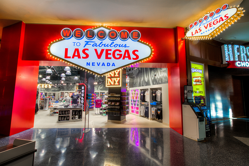 The interior of New York-New York Hotel & Casino in Las Vegas