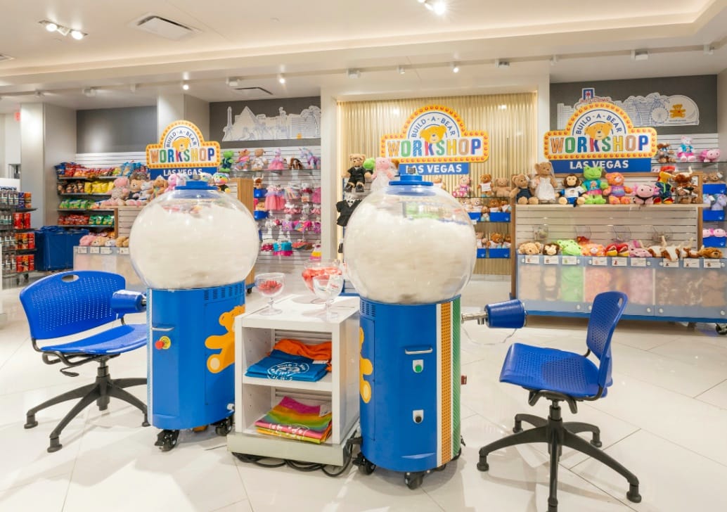 Interior of the Build a Bear workshop Las Vegas